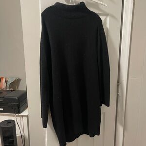A New Day cowl neck black sweater dress (m)